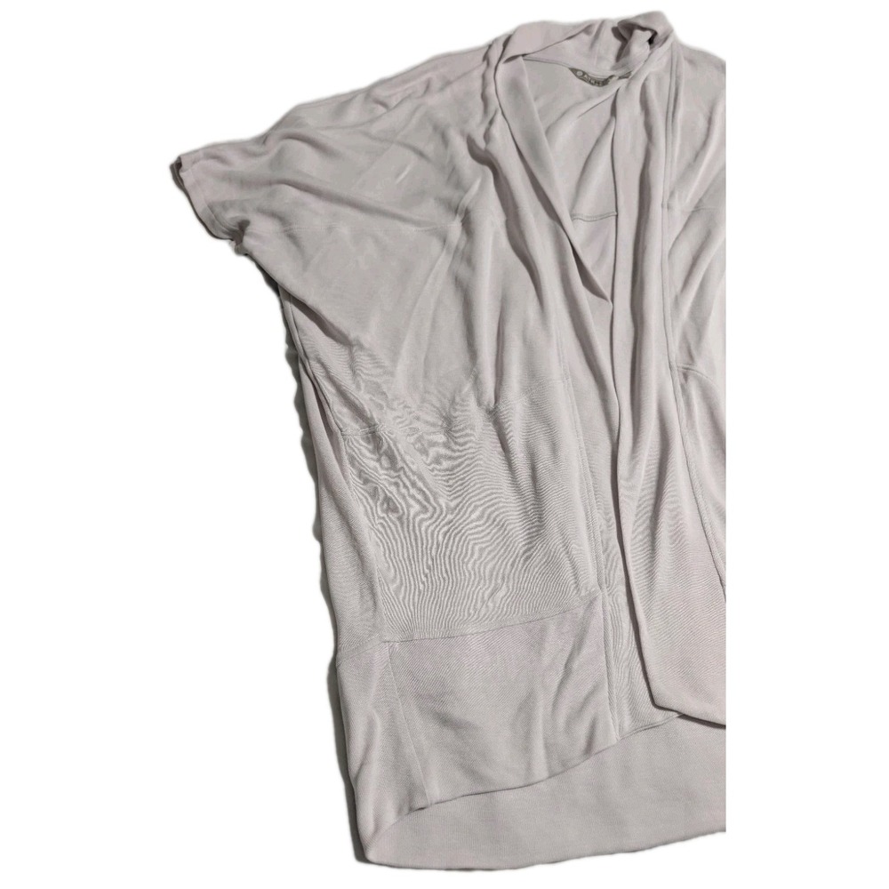 Athleta Womens LP Cream Open Front Wrap Cardigan Lightweight - Picture 2 of 7